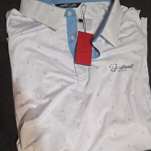 White and Blue Men's Shirt